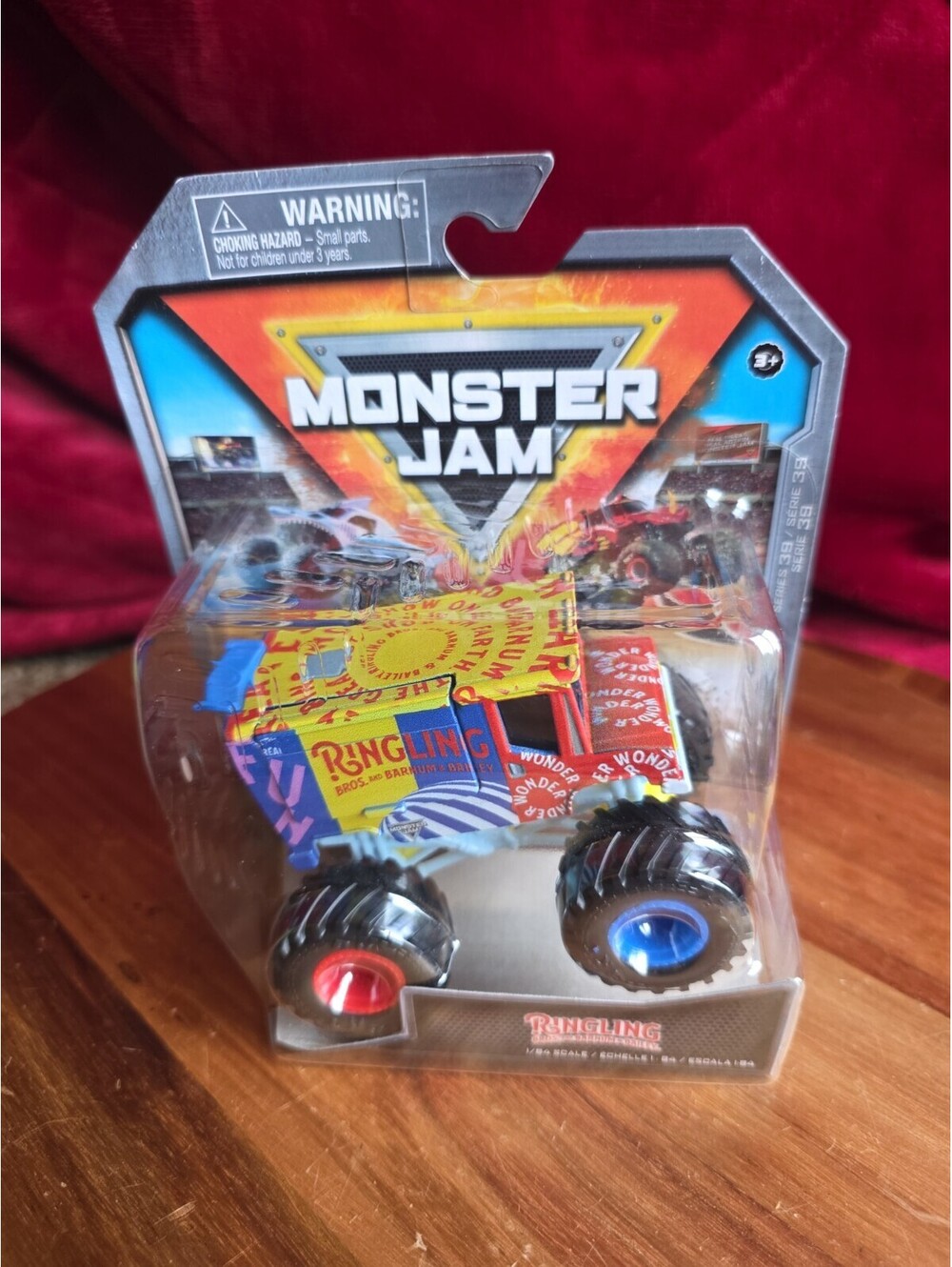 2024 MONSTER SERIES JAM MONSTER TRUCK - RINGLING BROS AND BARNUM & BAILEY 1:64